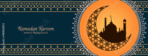 Ramadan Kareem islamic festival celebration cultural banner