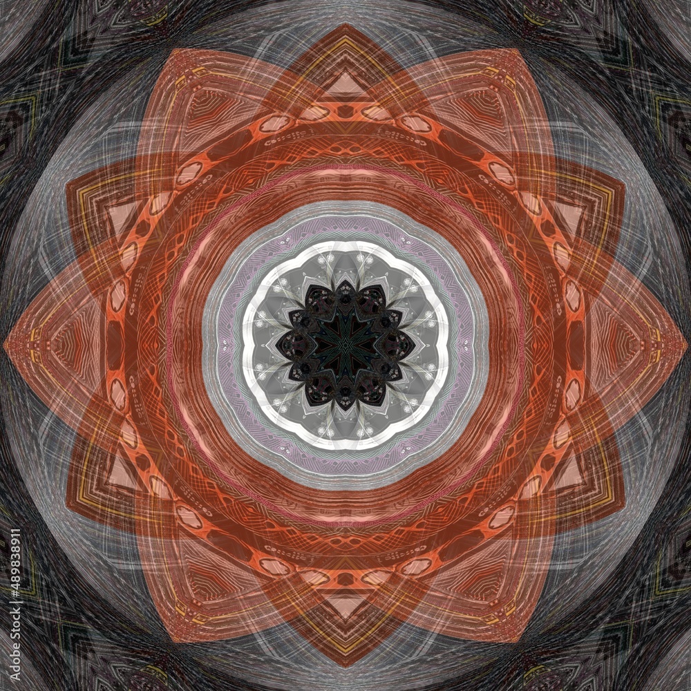 Obraz premium intricate pattern and design hexagonal floral fantasy