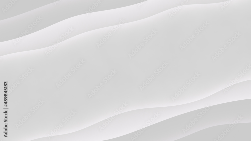 White and gray curve lines gradient 3D render White and gray curve lines gradient 3D render