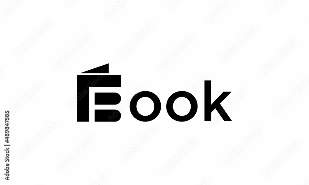 book writing logo vector design