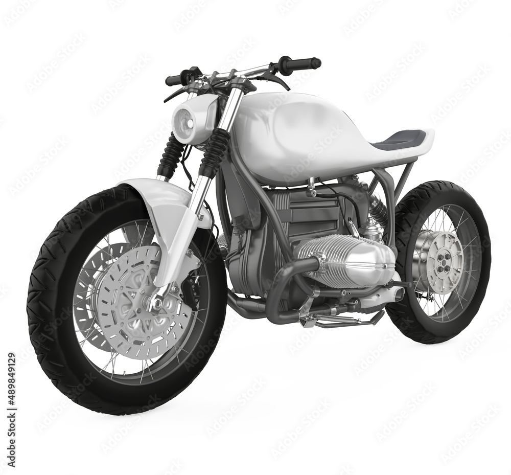 Obraz premium Motorcycle isolated on white background