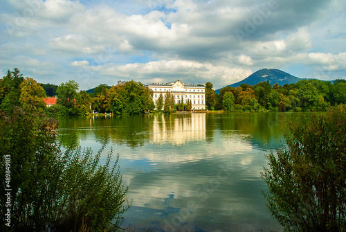 Leopoldskron Castle or Palace with its lovely Lake was used in the film the Sound of Music  to represent  Baron Van Trapp’s family home. It’s setting is just out side the city of Salzburg 