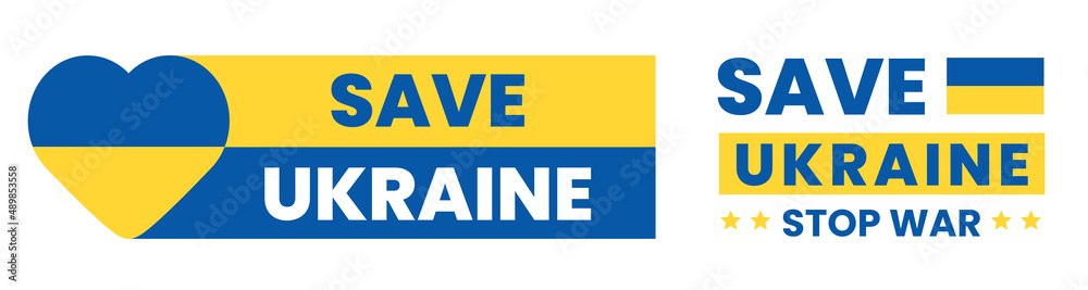 Save Ukraine, Ukraine flag Stop War concept vector illustration. Ukraine flag vector design Save Ukraine, Ukraine flag Stop War concept vector illustration. Ukraine flag vector design