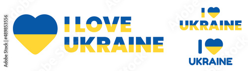 Free Download I Love Ukraine flag vector illustration. Ukraine flag vector design - GFXLoad