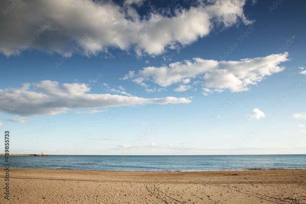 seascape from the beach at benalmadena spain seascape from the beach at benalmadena spain