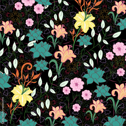 Fototapeta Naklejka Na Ścianę i Meble -   floral pattern