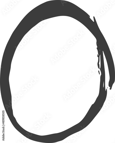 Black ink frame. Grunge paint shape. Hand drawn sketch frame.