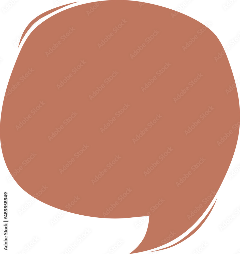 Naklejka premium Speech bubble doodle. Social media message. Comics text. Chat or dialog cloud.