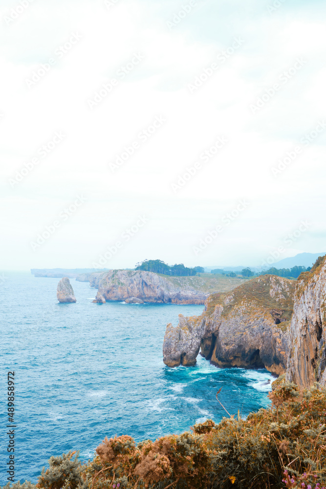 Natural cliff landscape