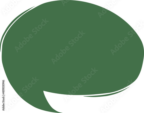 Speech bubble doodle. Social media message. Comics text. Chat or dialog cloud.
