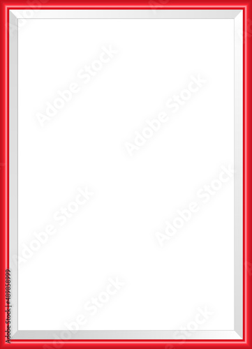 Thin photoframe mock up. Empty framing for photo or illustation.