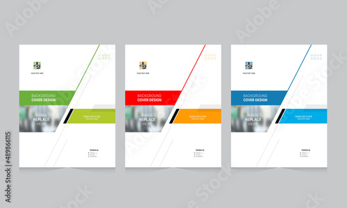 Cover design for annual report and business catalog, magazine, flyer or booklet. Brochure template layout. A4 cover vector EPS-10