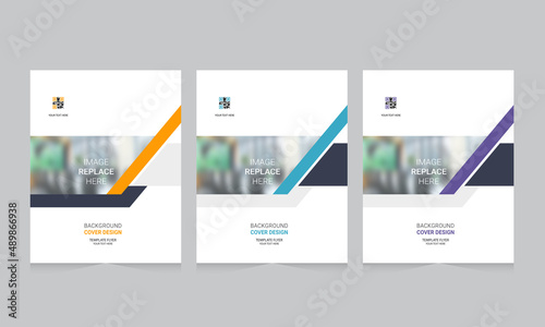 Cover design for annual report and business catalog, magazine, flyer or booklet. Brochure template layout. A4 cover vector EPS-10