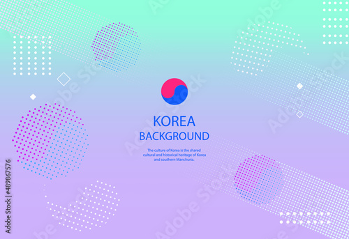 한국 전통 패턴 배경이미지 태극기 문양 