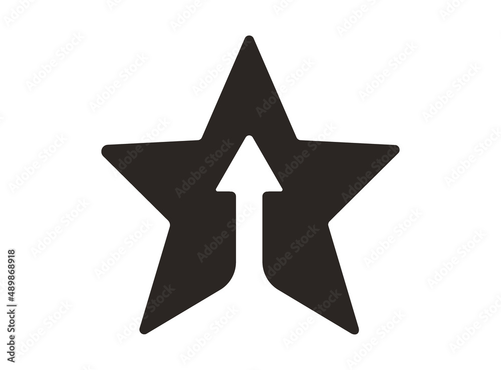 Arrow star logo vector image Arrow star logo vector image