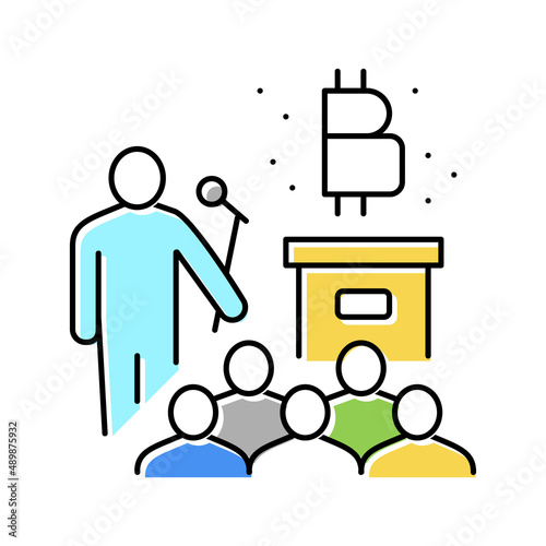 offer ico color icon vector illustration