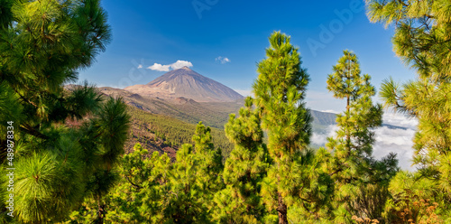 Volcano Teide  - view from Mirador La Crucita (Tenerife, Canary Islands)  photo