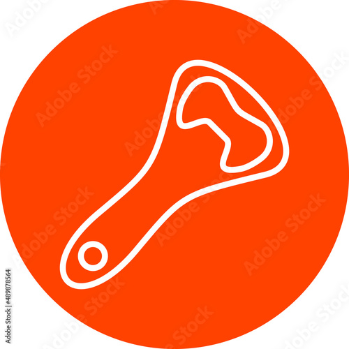 Bottle Opener Icon Style
