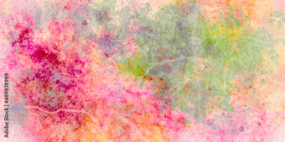 abstract watercolor background banner of abstract painted colorful watercolor background. Multicolor Digital Painted Backdrops