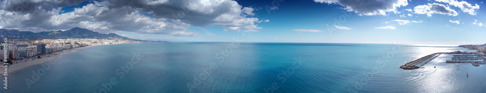 aerial view of the cos de del sol coastline