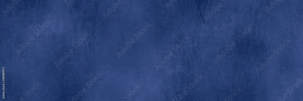 blue wood background, panorama view blue grunge texture.
