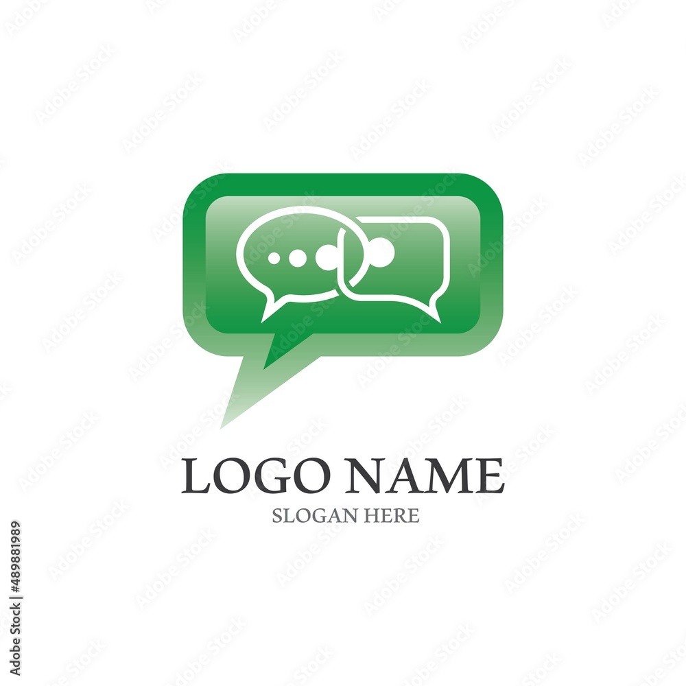 Naklejka premium Speech bubble icon vector illustration