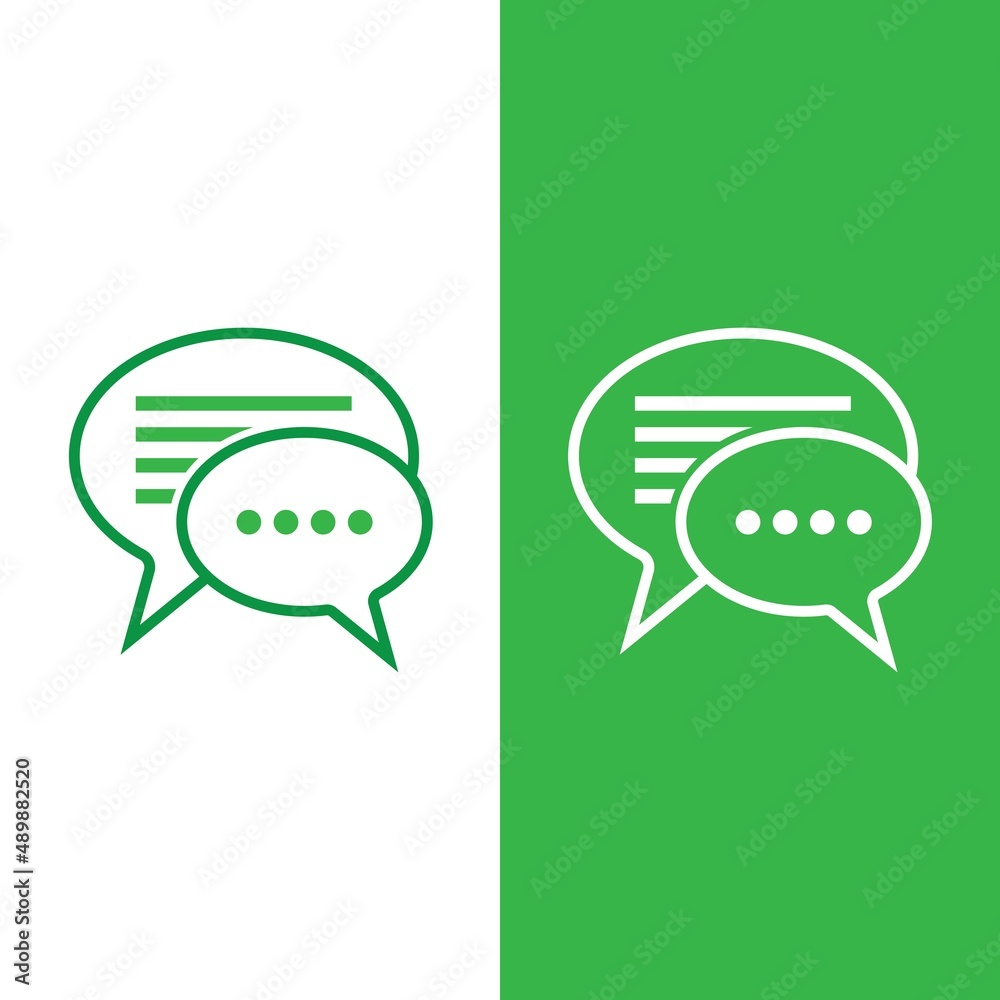 Speech bubble icon vector illustration