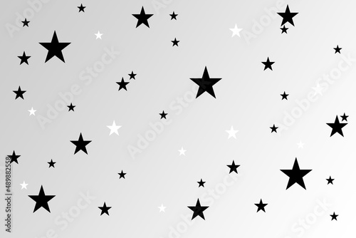 White star background Or gray background.