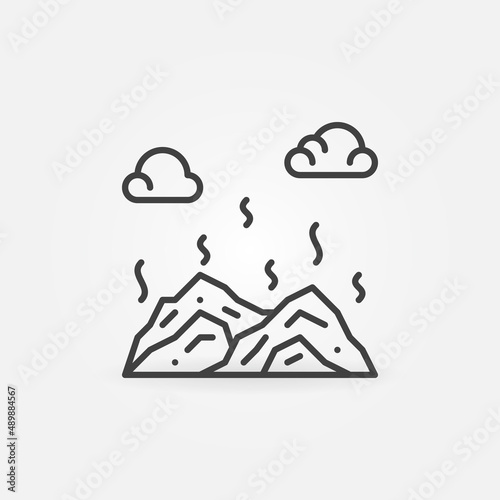 Dump outline icon - Garbage and Pollution vector sign