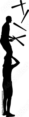 juggler silhouette