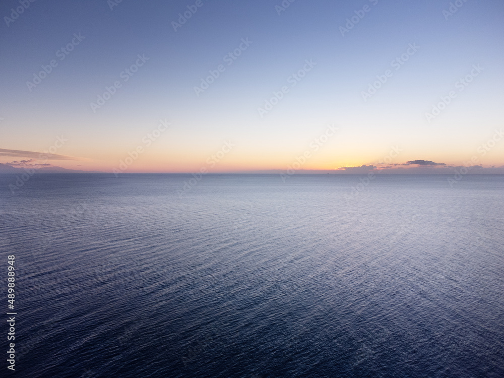 Fototapeta premium sunrise over the sea on a calm relaxing morning in spain