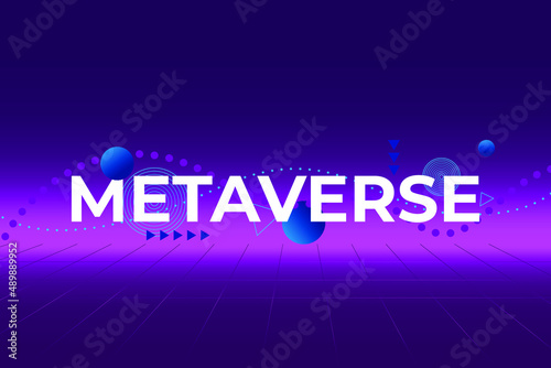 metaverse virtual reality technology for future background