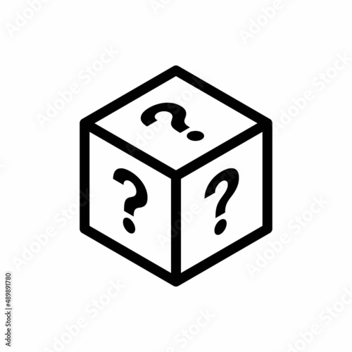 mystery random loot box from game icon vector