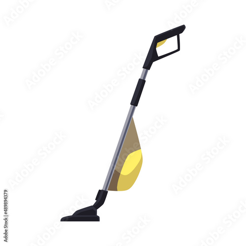 Vacuum cleaner modern wireless hoover icon, flat vector illustration isolated.