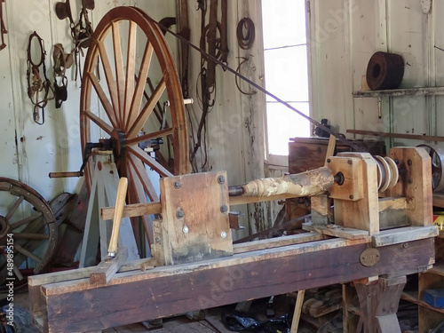 Old wheelwright shop photo