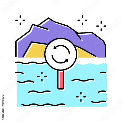 ecotope system color icon vector illustration