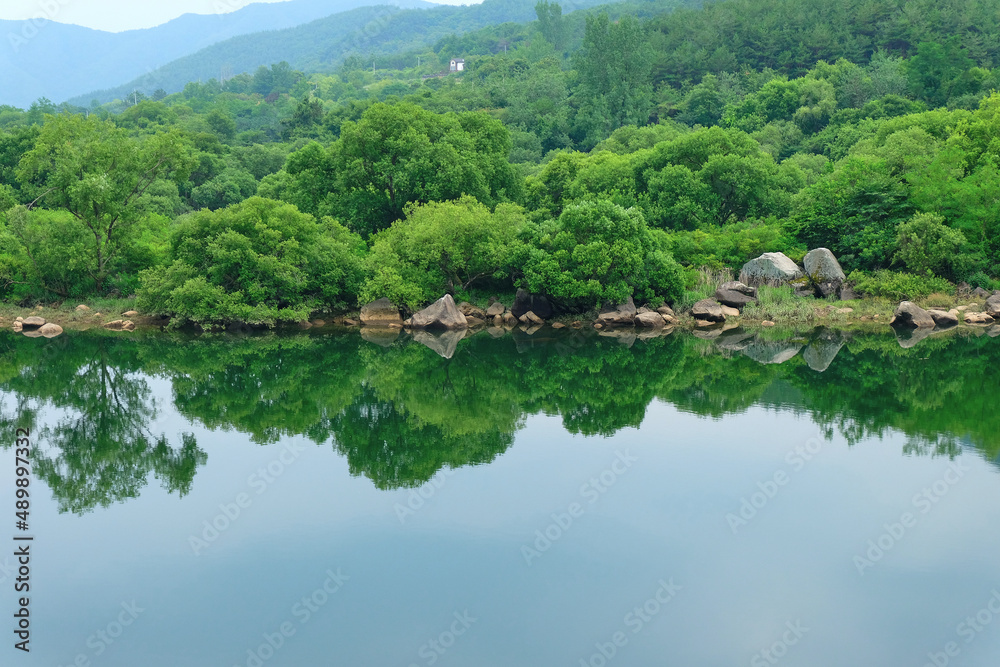Hwanggang river in Hapcheon-gun, South Korea.
