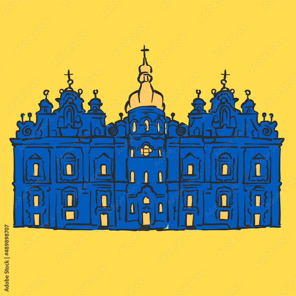 Fototapeta premium St. Michael Golden Domed Monaster