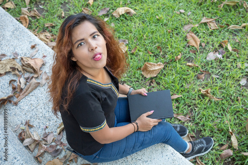 girl with laptop
