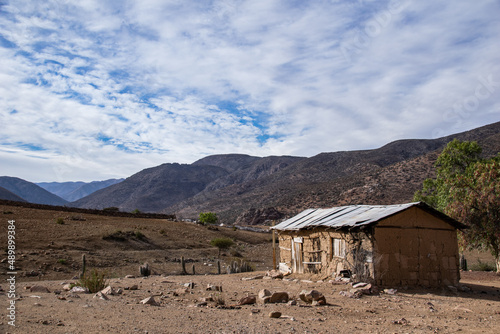 Casa de campo abandonada en las cercanías de Ovalle, sectores duramente afectados por sequía
