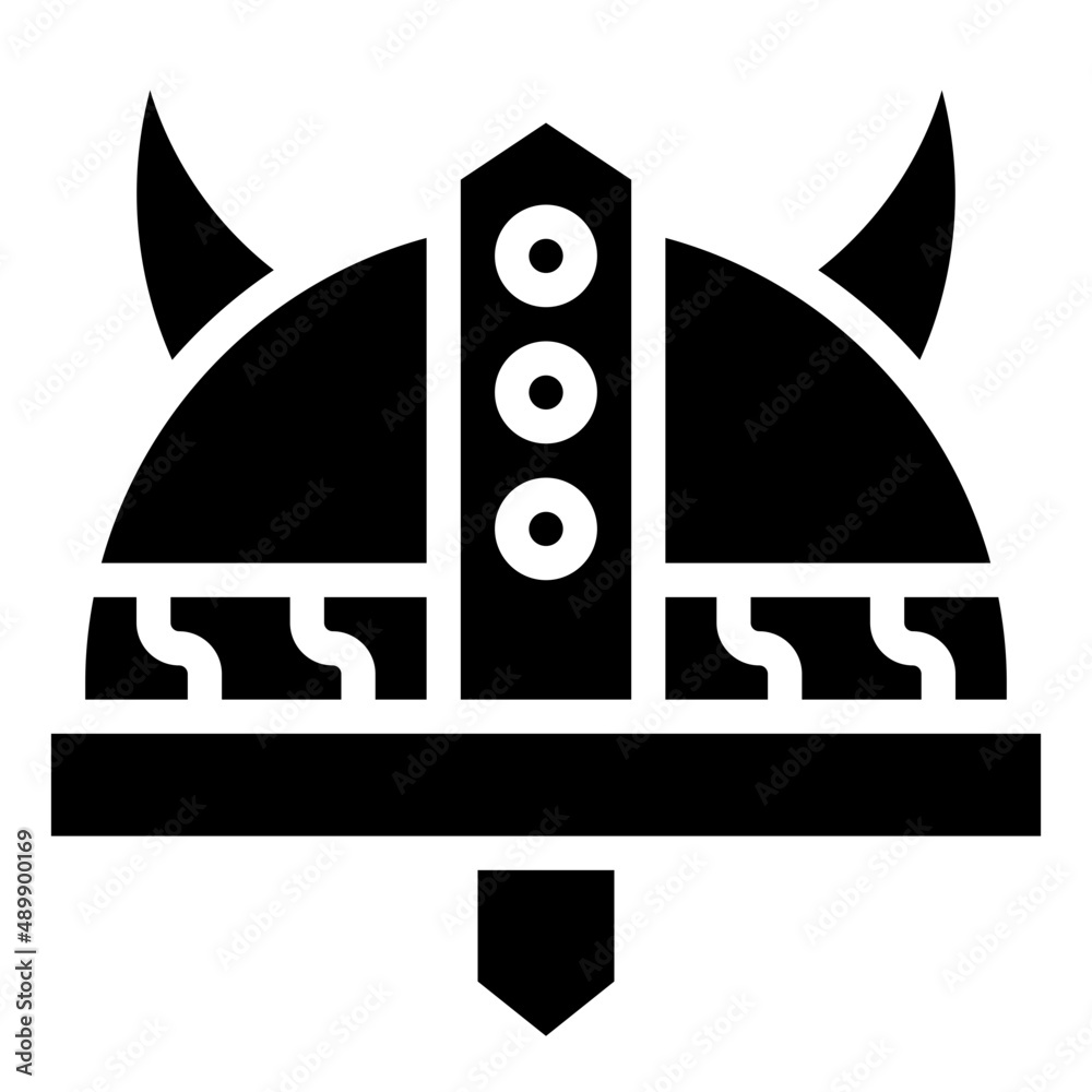 VIKING HELMET glyph icon,linear,outline,graphic,illustration Stock Vector |  Adobe Stock