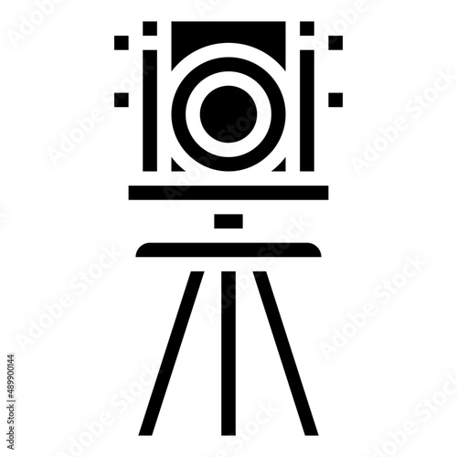 THEODOLITE glyph icon,linear,outline,graphic,illustration
