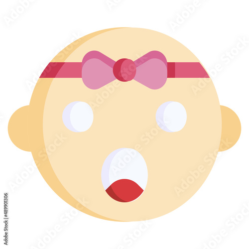 AMAZED flat icon,linear,outline,graphic,illustration