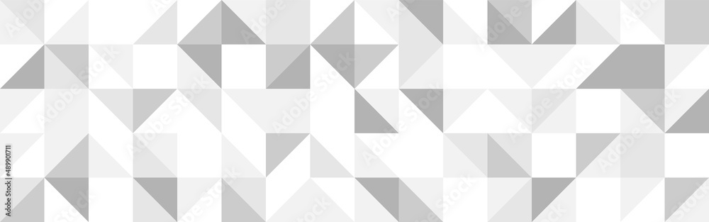 White trendy background of triangles in modern style, flat vector illustration. Cover of gray geometric shapes in retro texture for web design or postcard.