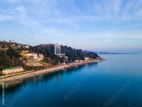 Black Sea coast. Sochi. Aerial view © EwaStudio