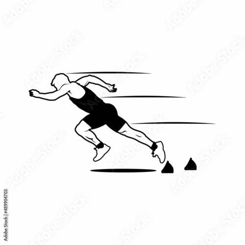 illustration of a person sprint