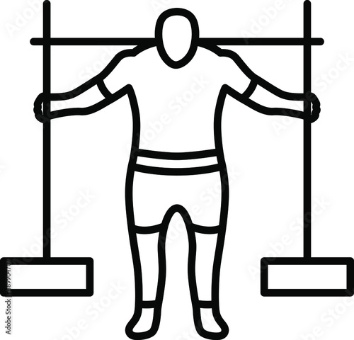 Yoke Carry Illustration Icon 