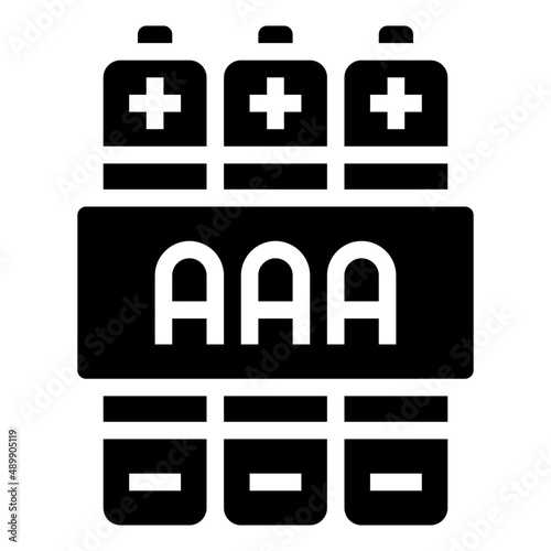 BATTERY glyph icon,linear,outline,graphic,illustration