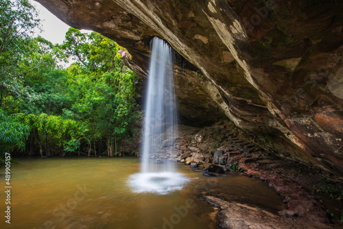 Sang Chan Waterfall, Beautiful waterfall in Pha Tam national Park, Ubon Ratchathani province, ThaiLand.