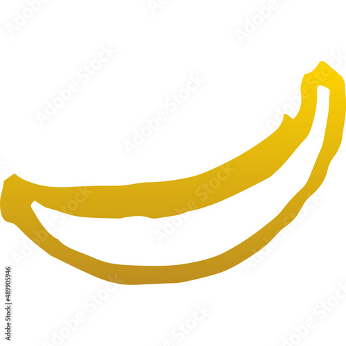 Banana Gold Hand Drawn